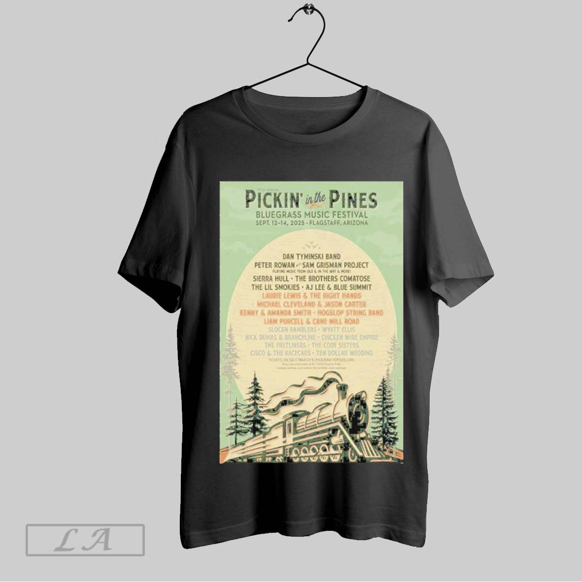 Top Pickin In The Pines Bluegrass Acoustic Music Festival September 12 14 2025 Poster Sweatshirt T Shirt