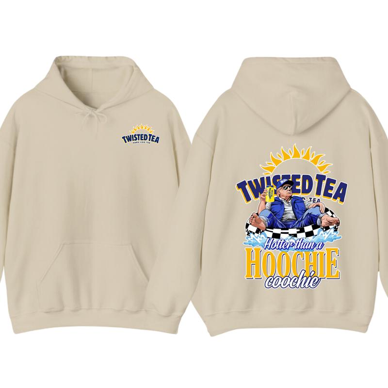 2 Side- NEW Twisted Tea Trummmp America Great Again Hoodie-Full Color- Casual- For Women-For Men- Unisex- Viral