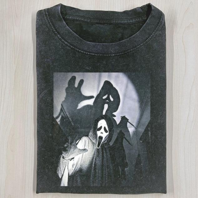 VINTAGE HALLOWEEN GRAPHIC T-SHIRT, Ghost Face, Horror Movie Shirt, Horror Character, Funny Halloween Shirt, Unisex T-Shirt, Gift For Men Women