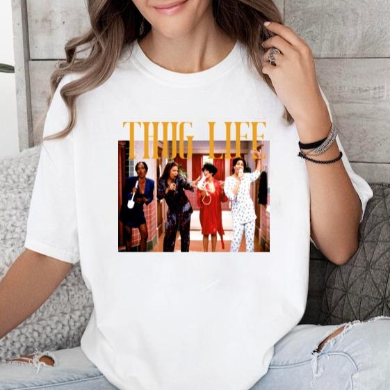 Thug Life Living Single Shirt, Thug Life Tee Shirt, Living Single T-shirt, Fan Sweatshirt, 80s Single Shirt, Gift For Musics Loves