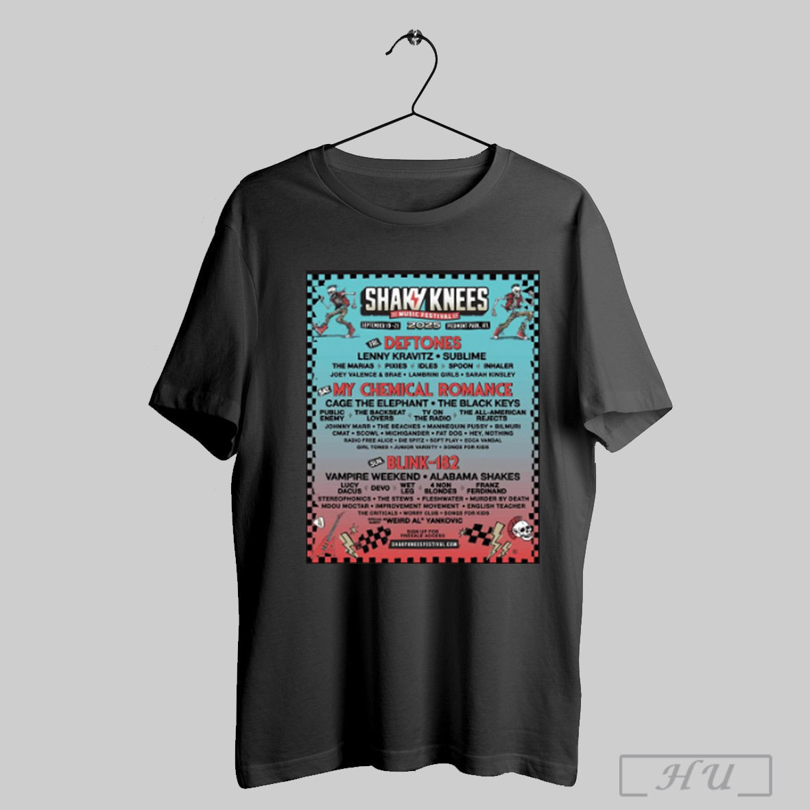 Trendy Shaky Knees Music Festival 2025 Sun Blink 182 Vampire Weekend Alabama Shakes Sep 19 21 Poster T Shirt Sweatshirt