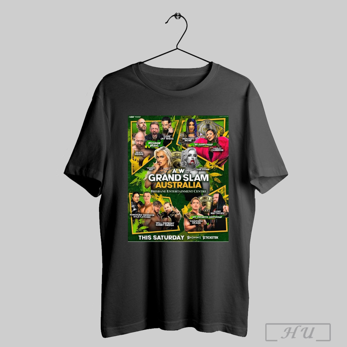 Trendy Aew Grand Slam Australia Brisbane Entertainment Centre Mariah Toni Storm Brisbane Brawl Tbs Championship Poster T Shirts Sweatshirt