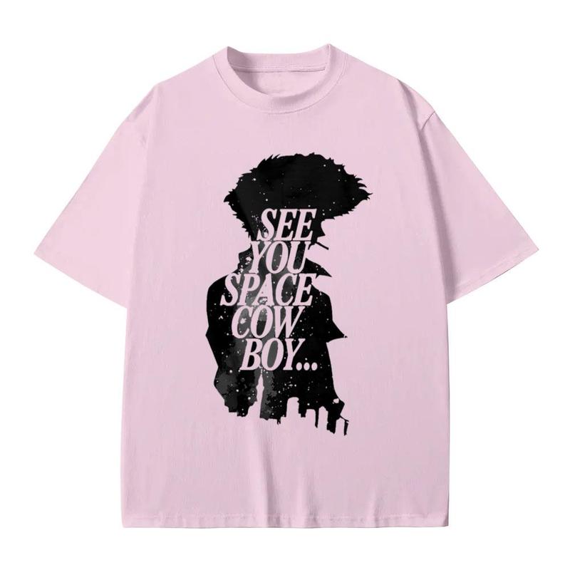 COWBOY BEBOP Shirt, Retro Anime Tshirts, Vintage Streetwear Spike Spiegel Shirt Cotton Menswear