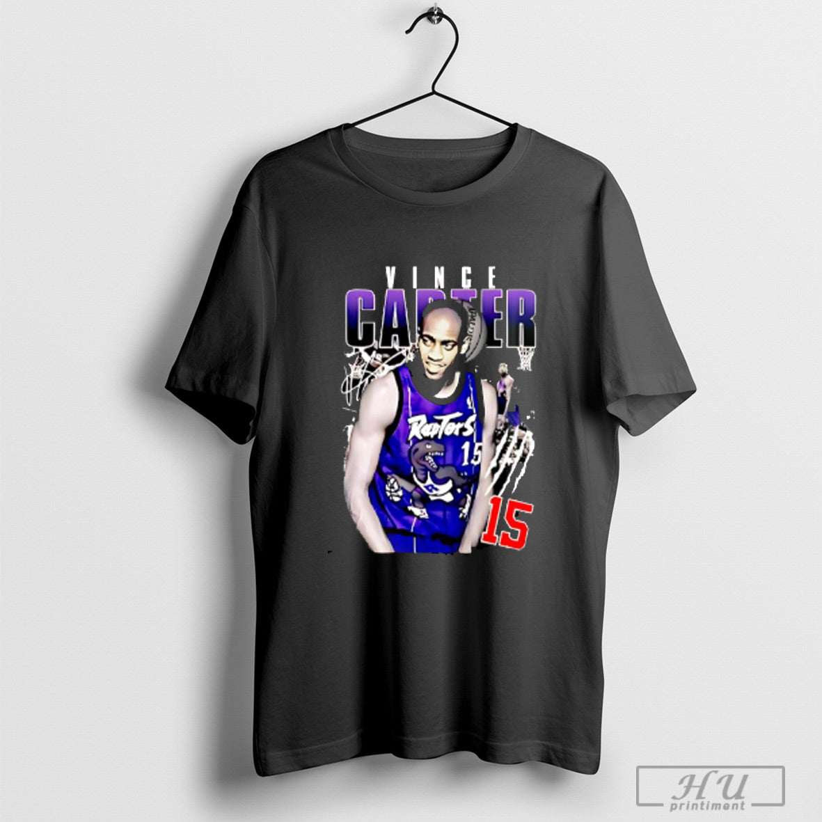 Vince Carter Vinsanity Toronto Raptors Graphic Retro T Shirt Hoodied Sweatshirt