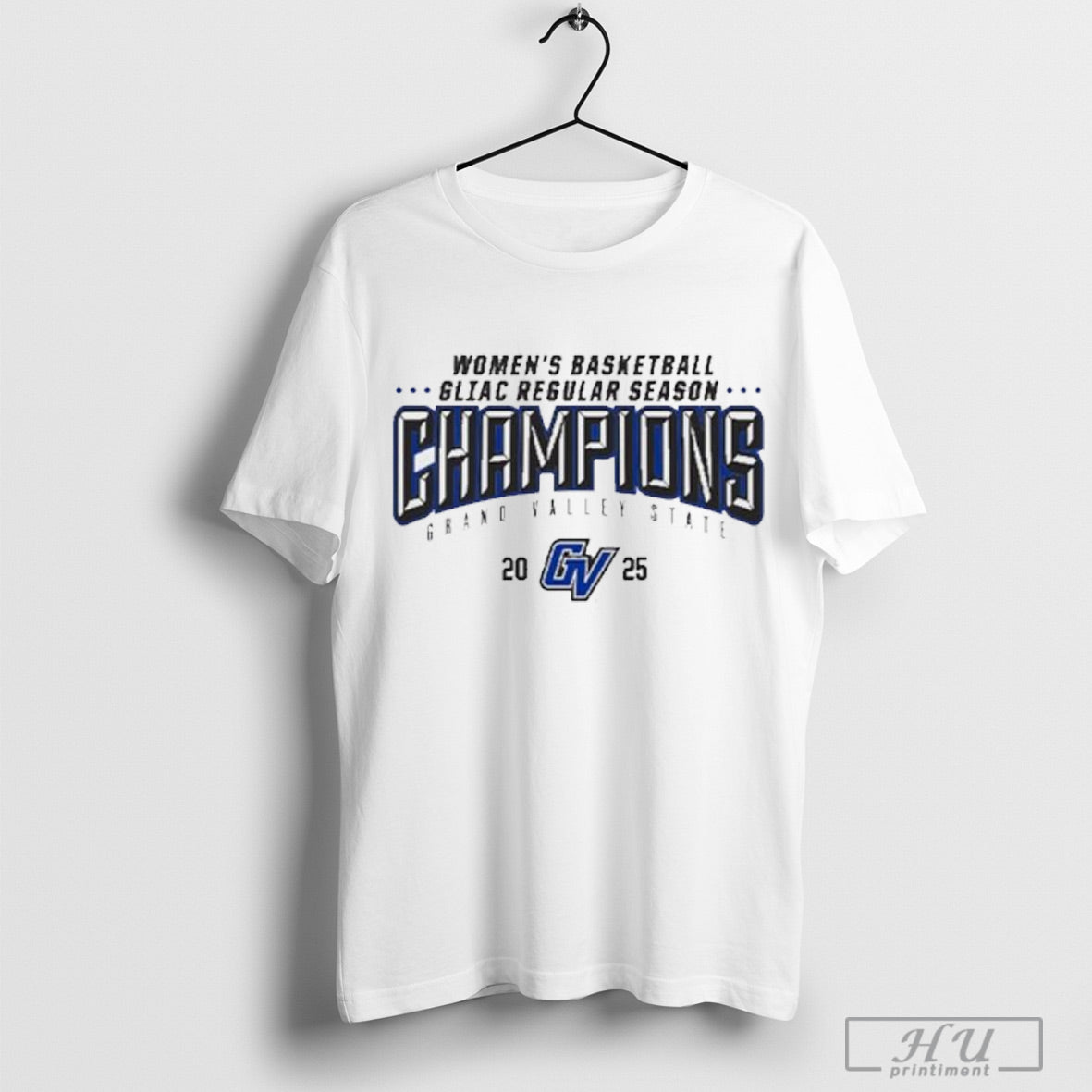 Trendy Grand Valley State 2025 Womens Basketball Gliac Regular Season Champions Shirt