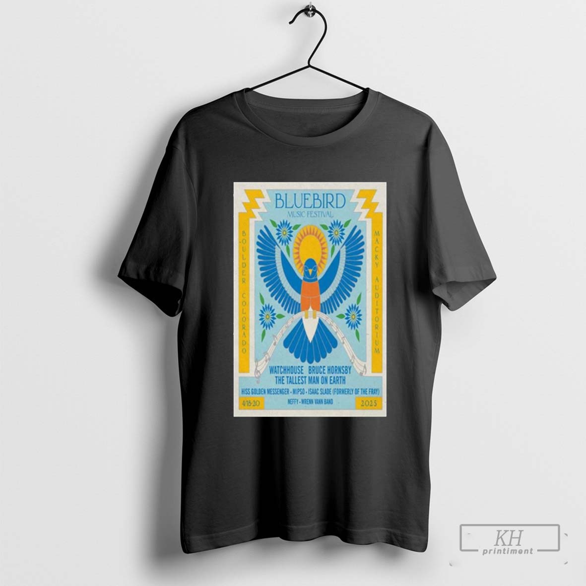 Tour Poster Bluebird Music Festival At Macky Auditorium In Boulder Co On April 18 20 2025 Shirt