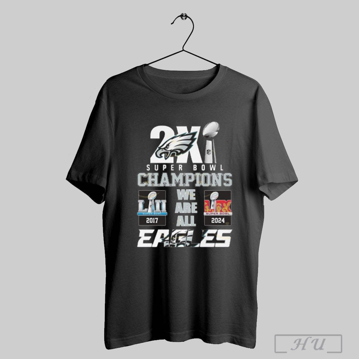 Trendy 2x Philadelphia Eagles Super Bowl Lix Champions We Are All Eagles 2025 Shirt