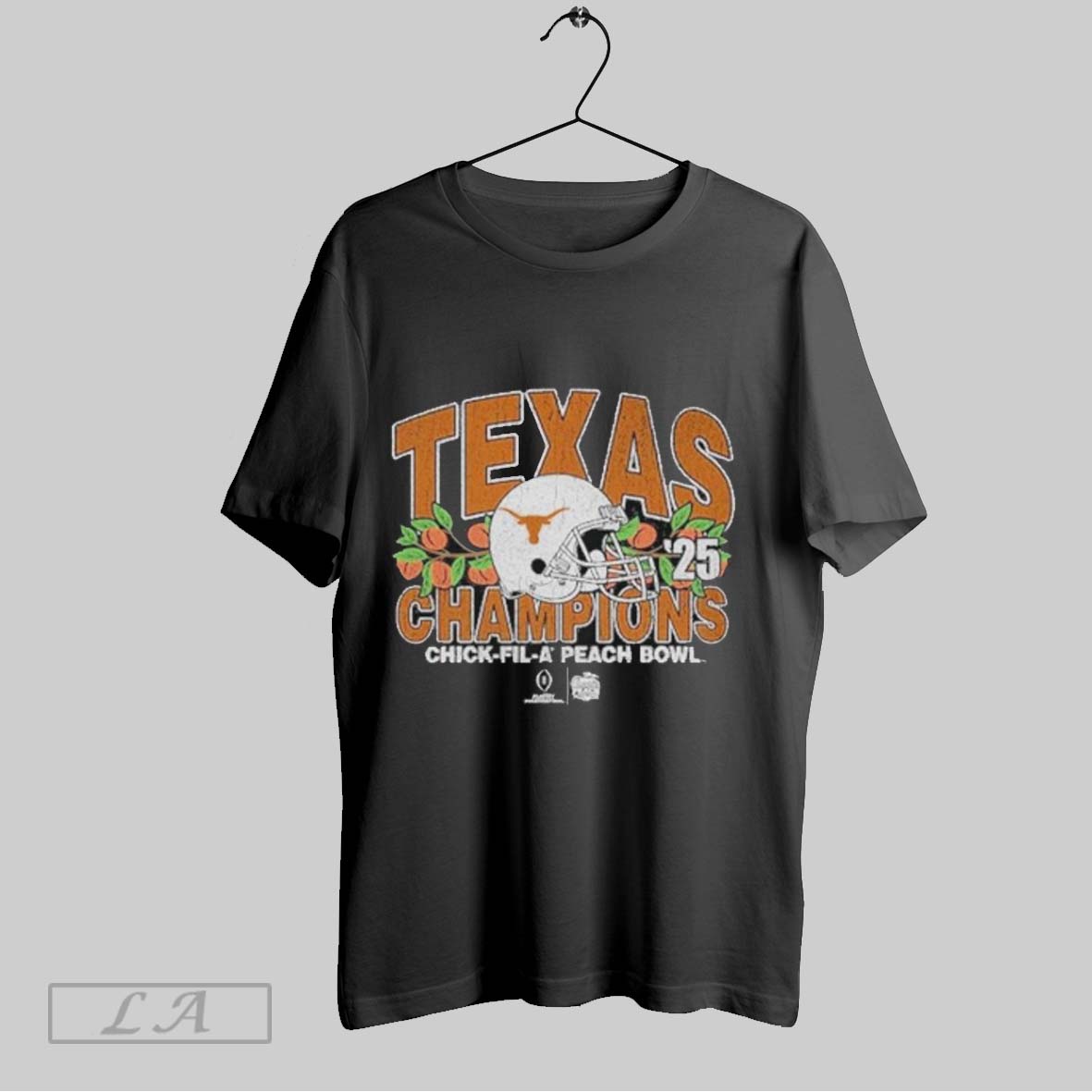 Texas Longhorns Blue 84 College Football Playoff 2025 Peach Bowl Champions T Shirt