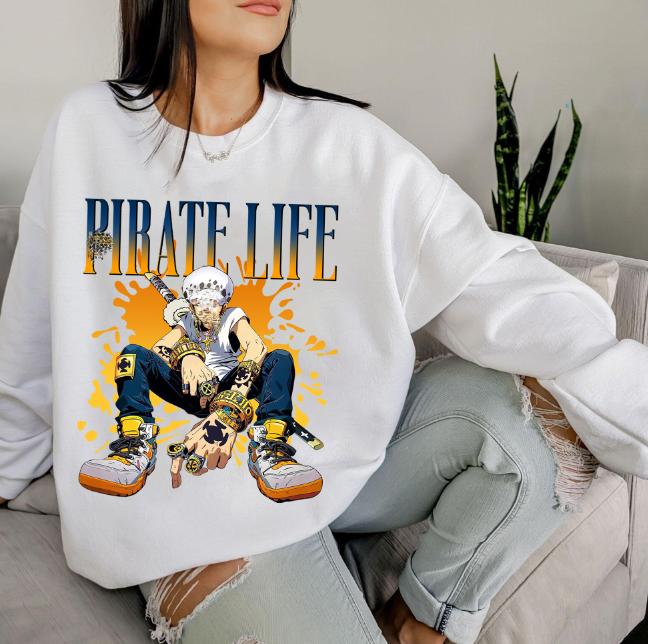 Tra Laww Pjrate Iifee shirt sweatshirt hoodies, 0ne pjece Shirt, animee Shirt