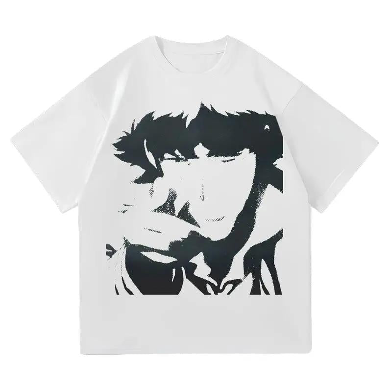 Cowboy Bebop Shirt, Cowboy Bebop Retro Tee, 90s Retro Anime T-Shirt Cotton Menswear