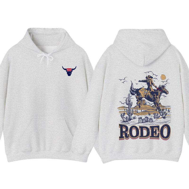 Western Coowboy Shirt, Rodeoo Hoodie, Vintage 90s Graphic Western Hoodie