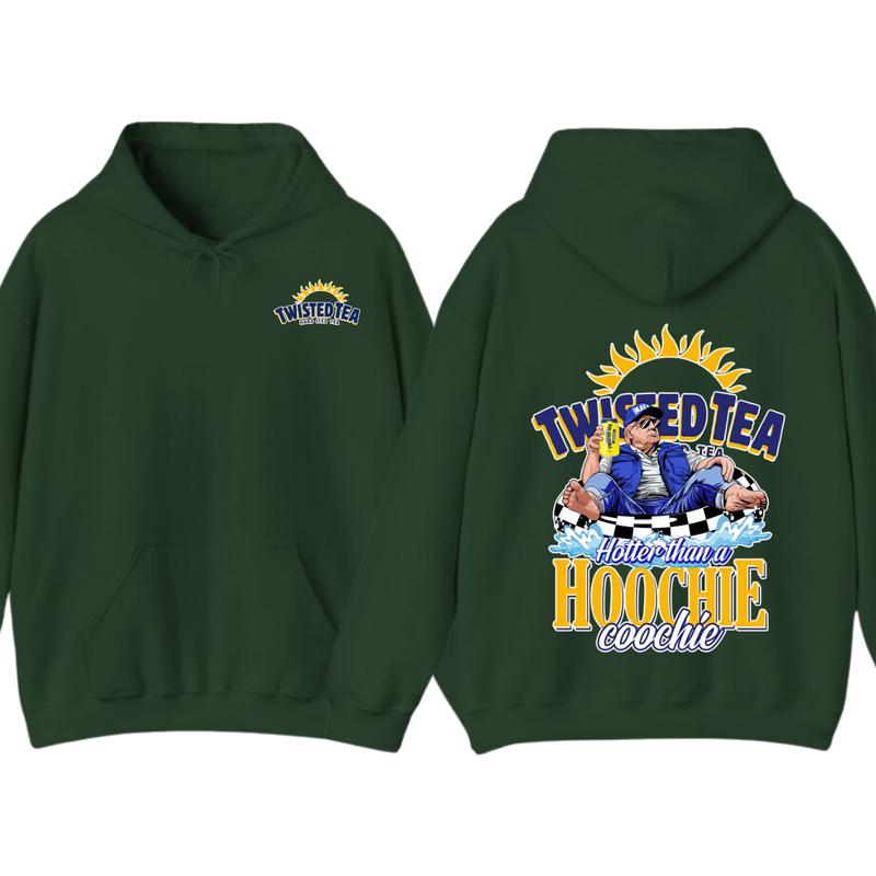 2 Side- NEW Twisted Tea Trummmp America Great Again Hoodie-Full Color- Casual- For Women-For Men- Unisex- Viral