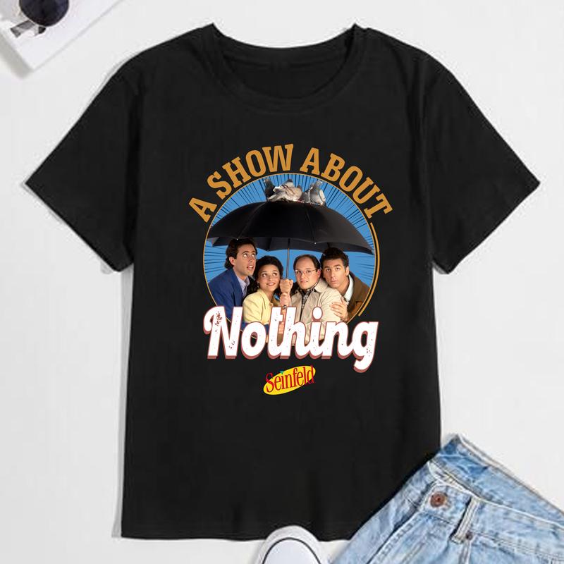 Retro A Show About Nothing Shirt, Seinfeld Tee Shirt, Seinfeld Fan Shirt, 80's Movie Shirt