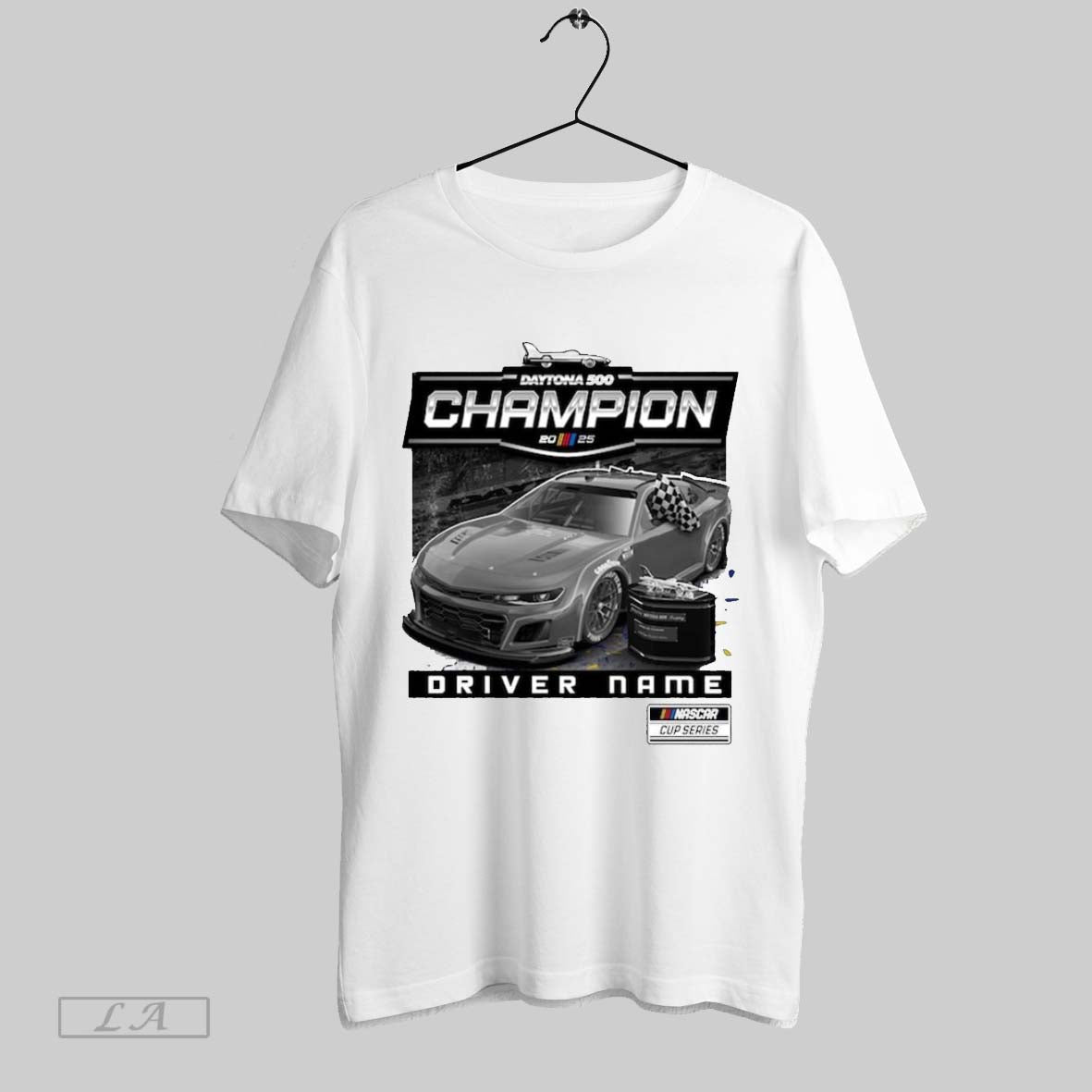 Top Checkered Flag Sports William Byron 2025 Nascar Daytona 500 Champion Winner Driver Name T Shirt