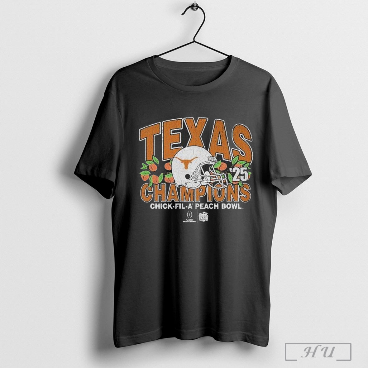 Texas Longhorns College Football Playoff 2025 Peach Bowl Champions T Shirt