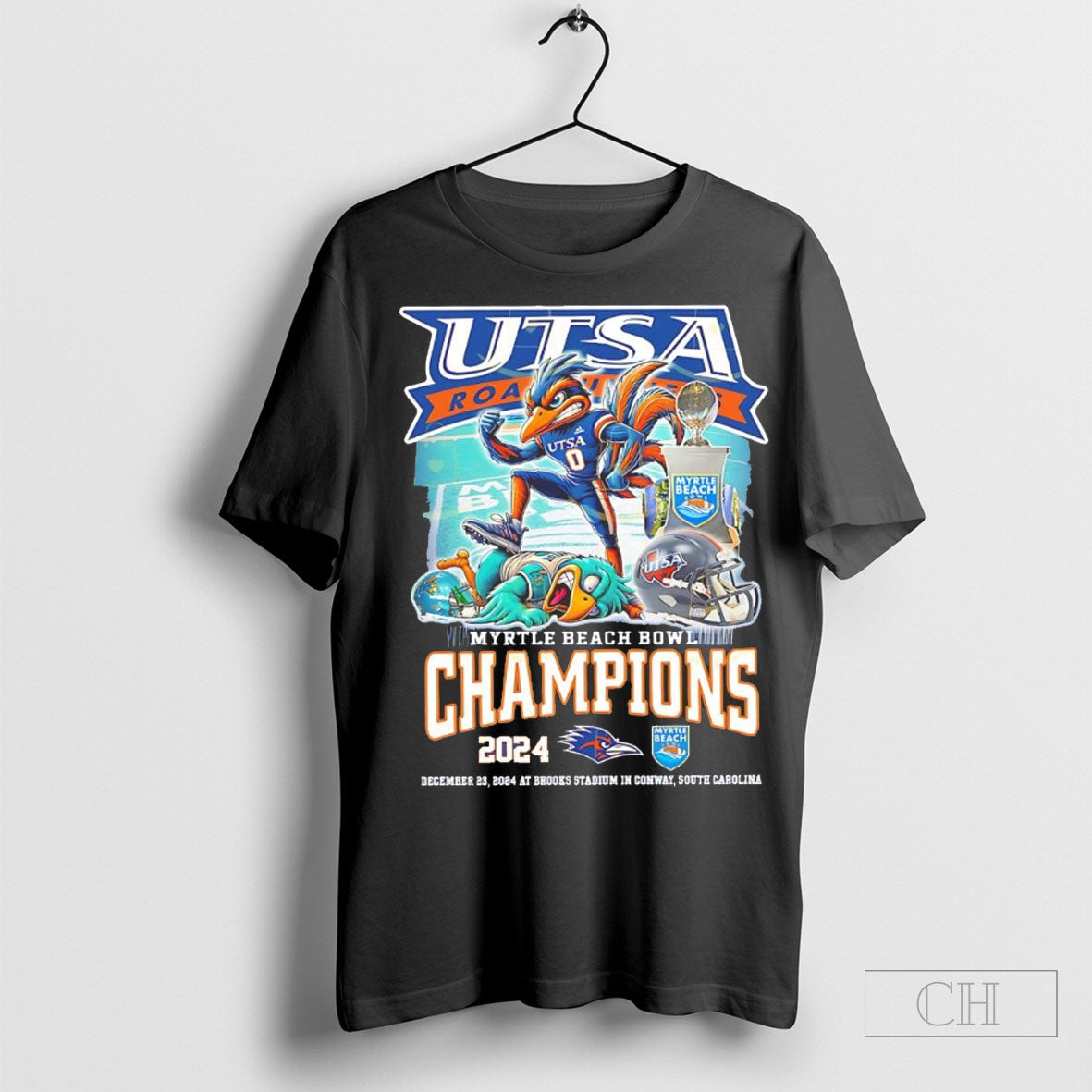 Utsa Roadrunners Myrtle Beach Bowl Champions Mascot 2024 Shirt