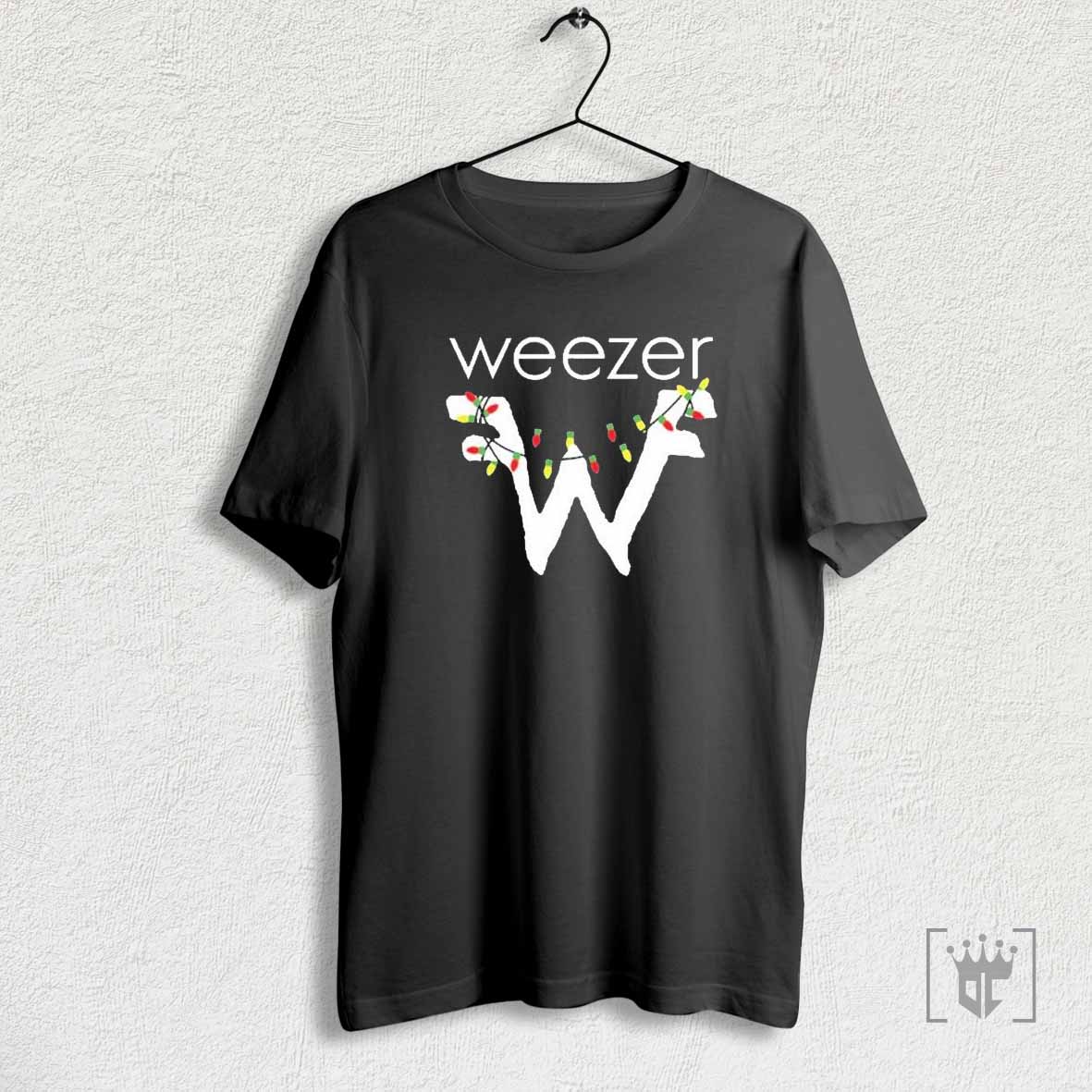 Weezer Holiday Lights Christmas T Shirts