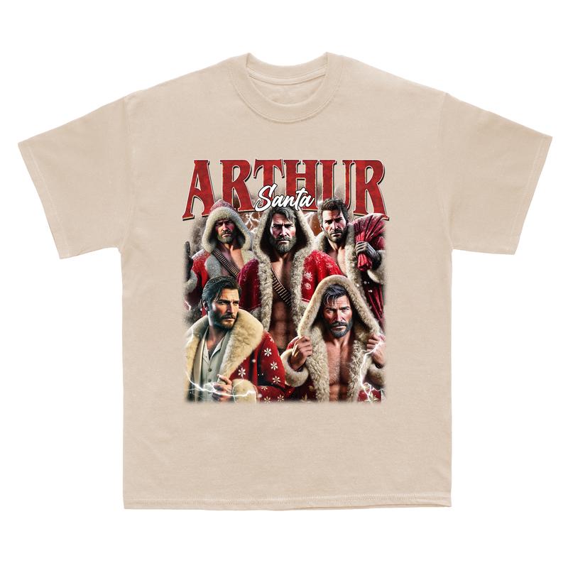 Santa Arthur Morgan Christmas Vintage T-Shirt, Arthur Morgan Red Dad Redemption Shirt, Christmas Shirt,Gift For Movies Lovers