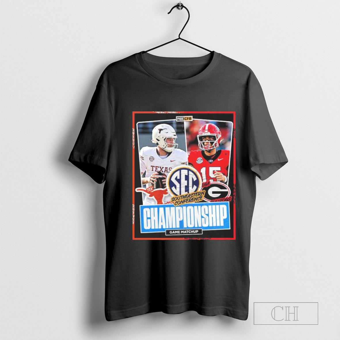 Texas Longhorns Vs Georgia Bulldogs 2024 SEC Southeastern Conference Championship Game Bound Matchup NFL shirt