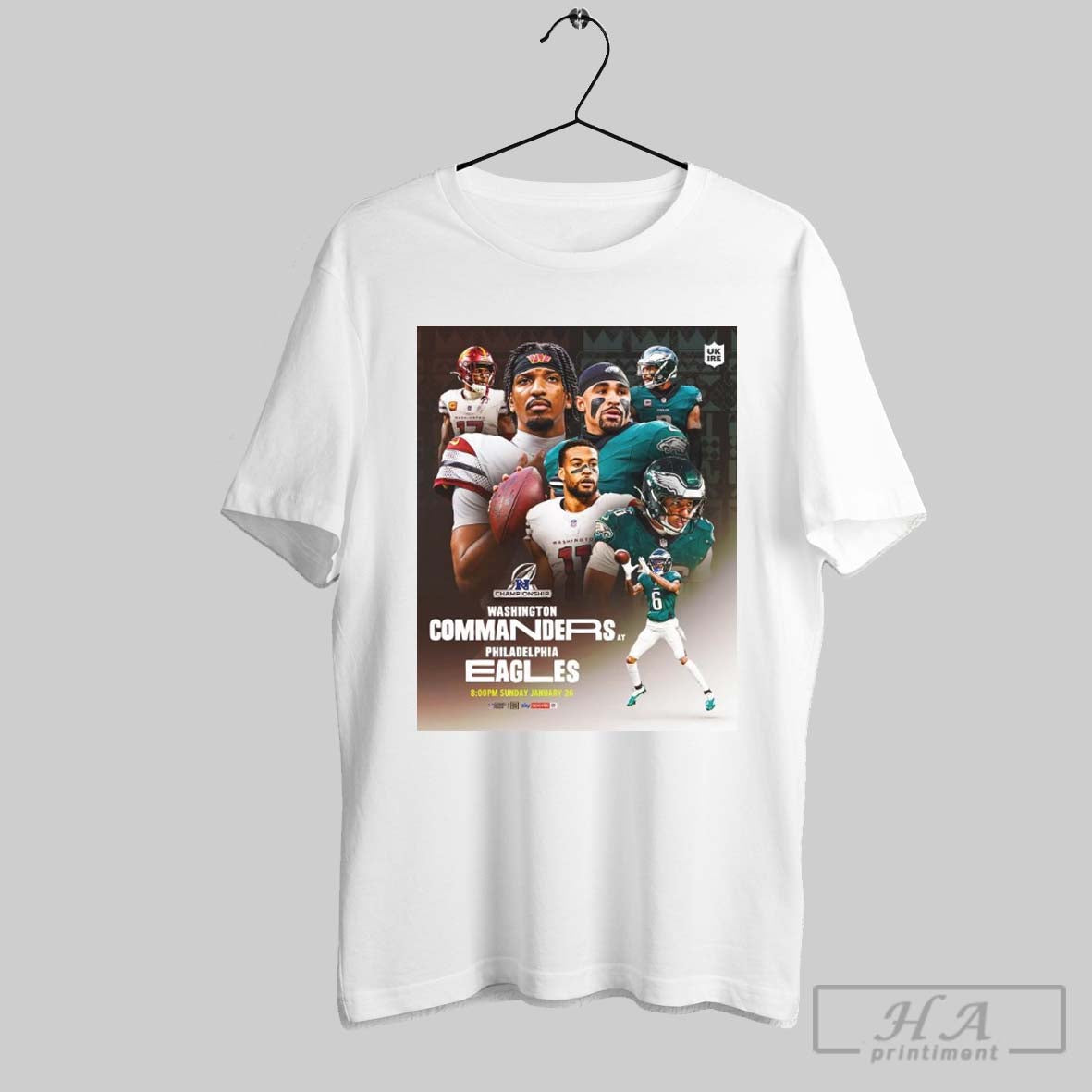 Washington Commanders At Philadelphia Eagles Nfl Nfc Championship Sunday January 26 In Super Bowl Lix T Shirt