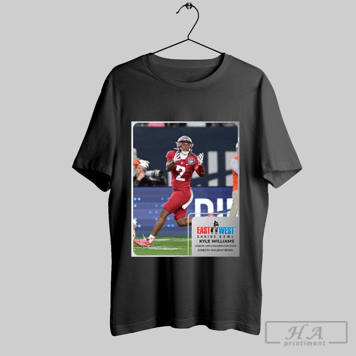 Official Kyle Williams Washington State Cougars East West Shrine Bowl Senior Wr Directv Holiday Bowl Poster T Shirt