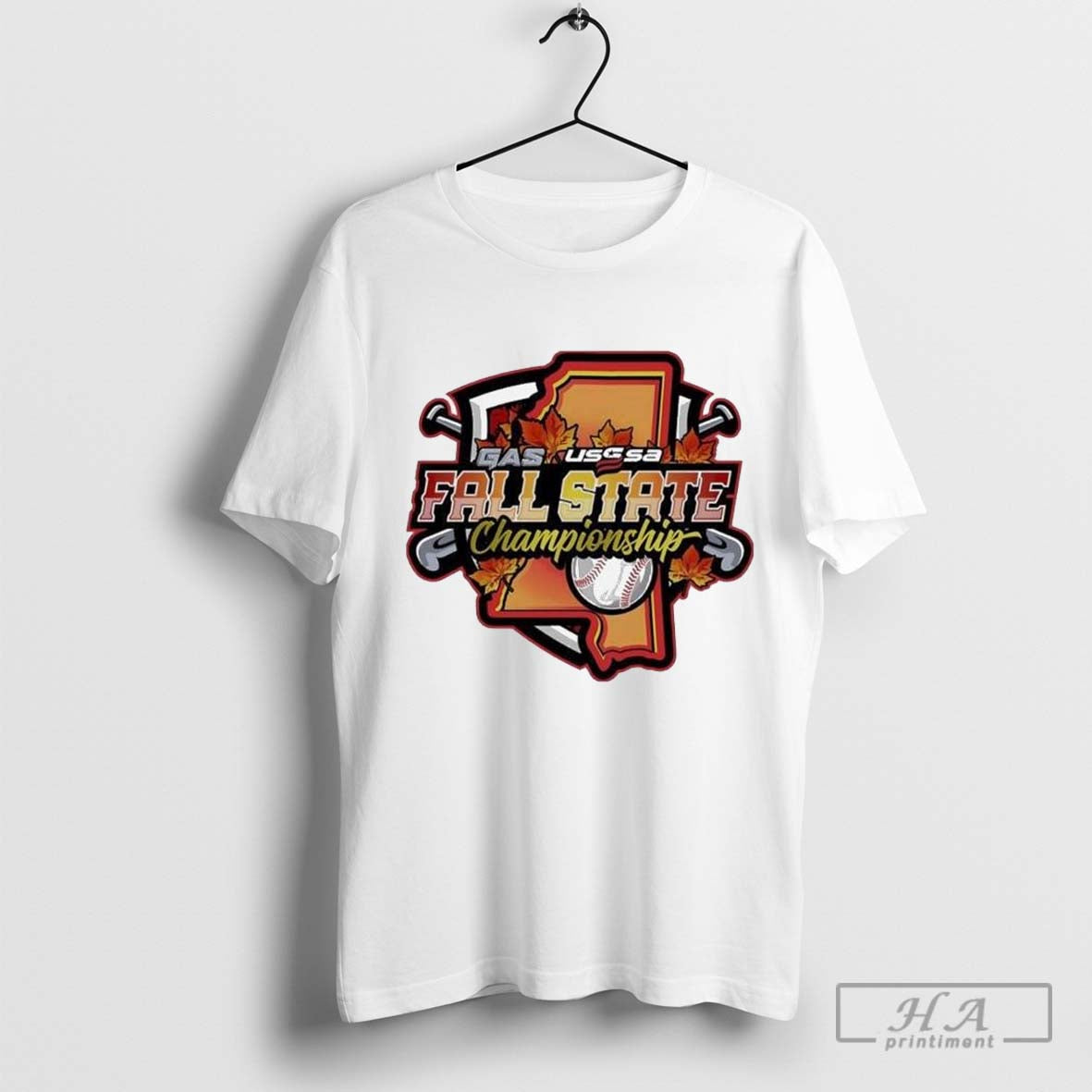 Usssa Mississippi Baseball Gas Fall State Championship 2024 Logo T-shirt