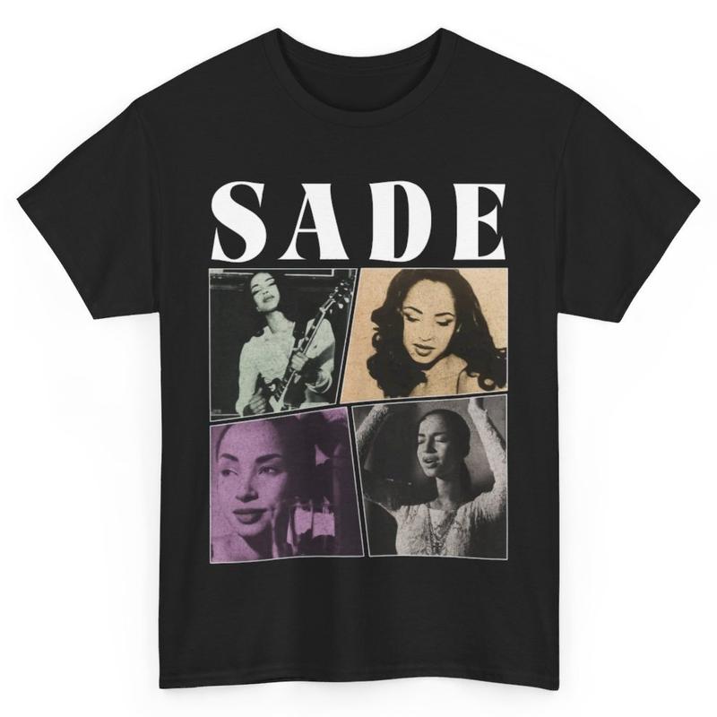 Sade Vintage Style T-Shirt, Sade Singer Music Vintage 90â€™S Menswear Unisex T-shirt Cotton Tshirt