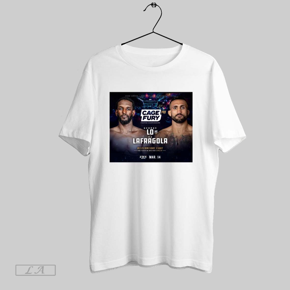 Top Ufc Fight Pass Cage Fury 140 Fighting Championships Lo Vs Cj Lafragola Mar 14 2025 Poster Sweatshirt T Shirt