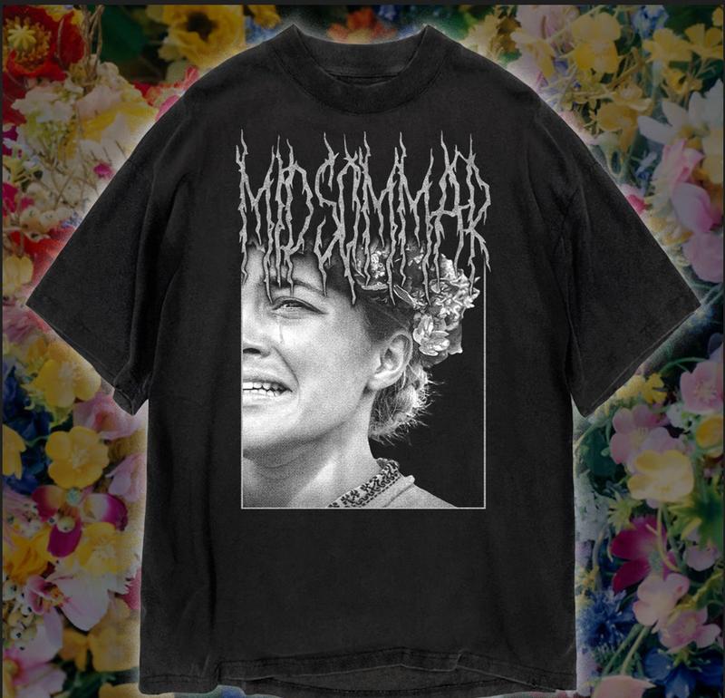 Midsommar T-Shirt, Metal Band Style Unisex Graphic Movie Tee, Cult Movie Sweatshirt, Metal Music Hoodie, Ari Aster, Florence Pugh, a24 merch, Midsomma