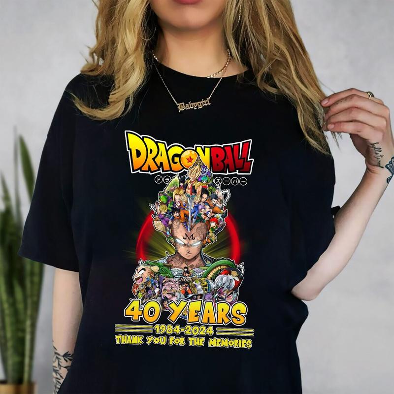 40 Years 1984 – 2024 Dragon Ball Daima Akira Toriyama Signature Thank You For The Memories Shirt, 40 years anime T-shirt, Akira Toriyama, Goku Sweatsh