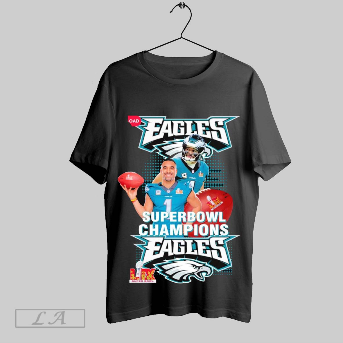 Top Jalen Hurts Philadelphia Eagles Lix Super Bowl Champion Sweatshirt T Shirt