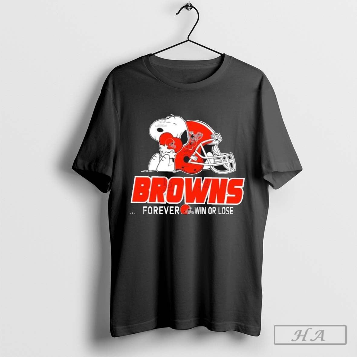 The Peanuts Movie Snoopy X Cleveland Browns Forever Win Or Lose Shirt