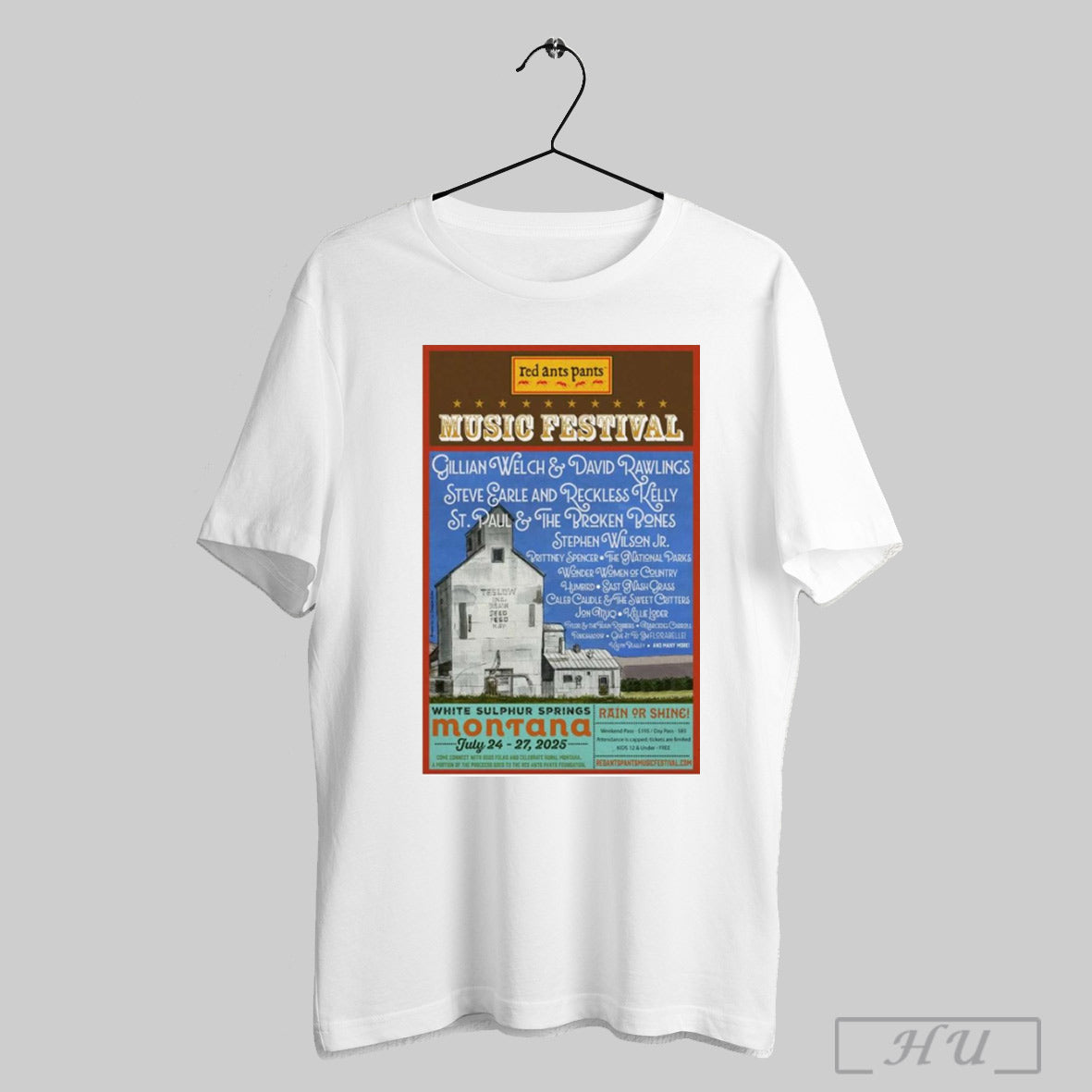 Trendy Poster Red Ants Pants Music Festival July 24 27 2025 White Sulphur Springs Montana T Shirt Sweatshirt