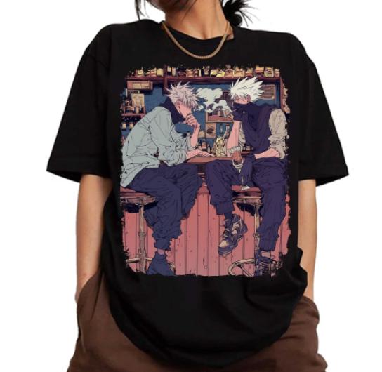 Kakashi and Gojo 1 JJK Shirt, JJK Animee Shirt Sweatshirt Hoodie