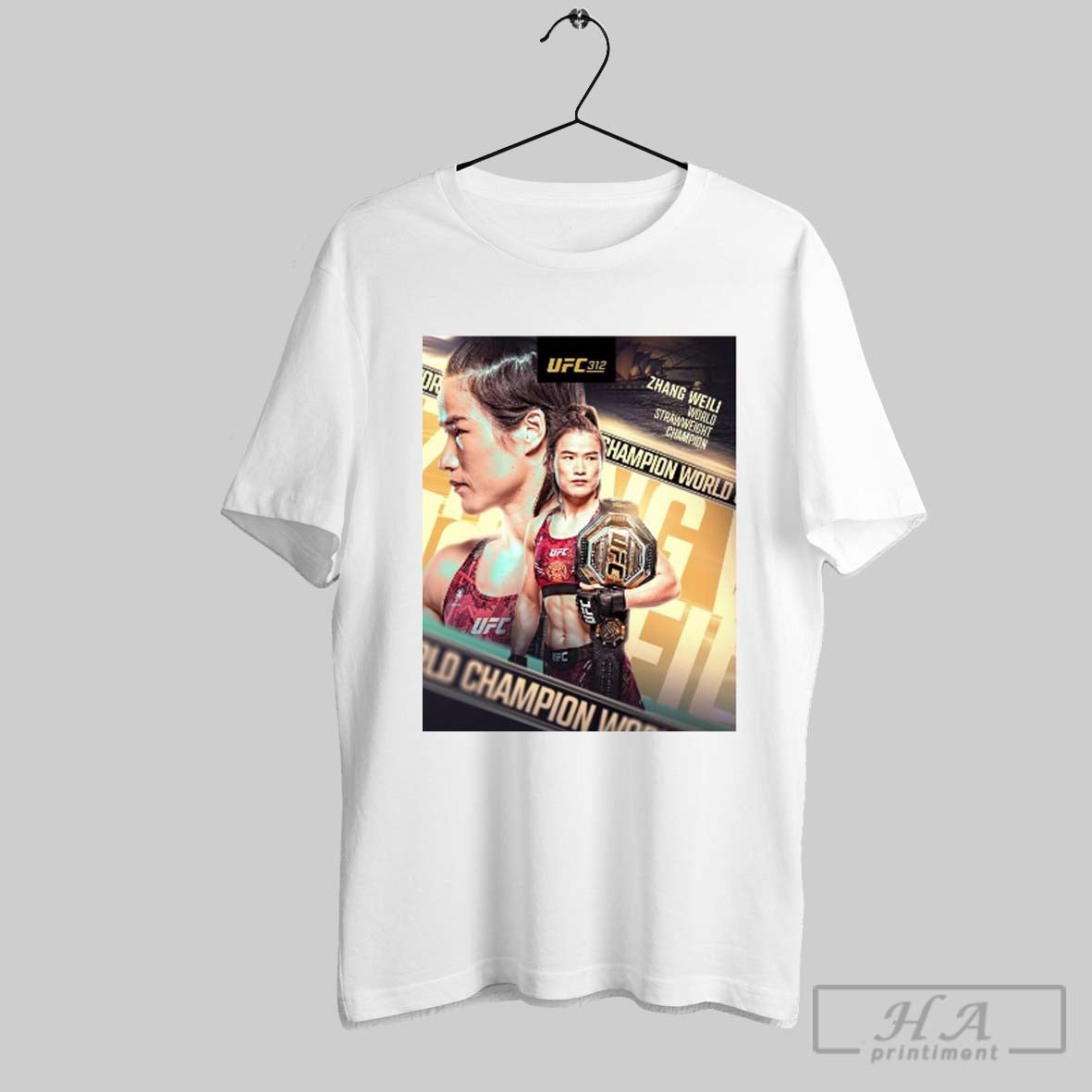 Ufc 312 Weili Zhang Defeats Tatiana Suarez To Remain The Strawweight Champion Of The World Poster T Shirt