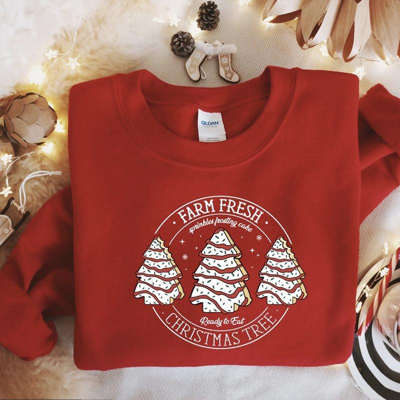 Farm Fresh Christmas Tree Cakes Shirt,Christmas Cake Sweatshirt,Christmas Tree Farm Shirt,Funny Christmas Sweatshirt,Holiday Sweatshirt