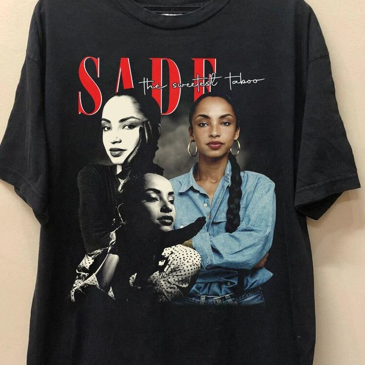 Vintage Sade Adu 2024 Graphic Shirt, Adu Sade Kiss of Life Lusic 2024, Sade Singer Pop Music shirt, Sade Album Shirt Cotton Menswear