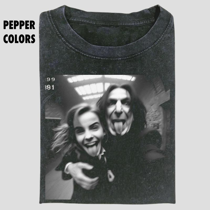 Severus Hermione Selfie Shirt, Retro Harry Potter Grraphic Tee, Harry Potter Shirt, Movie Shirt, Funny Graphic Tee, Meme Shirts, Unisex T-Shirt, Harry