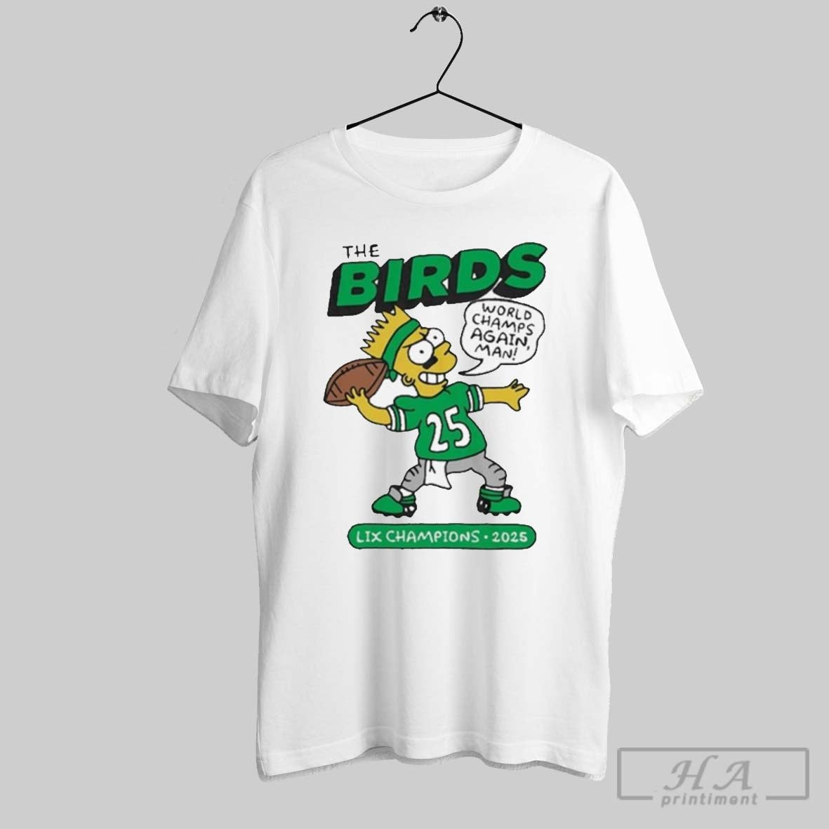The Simpson World Champs Again The Birds Lix Champions 2025 Shirt
