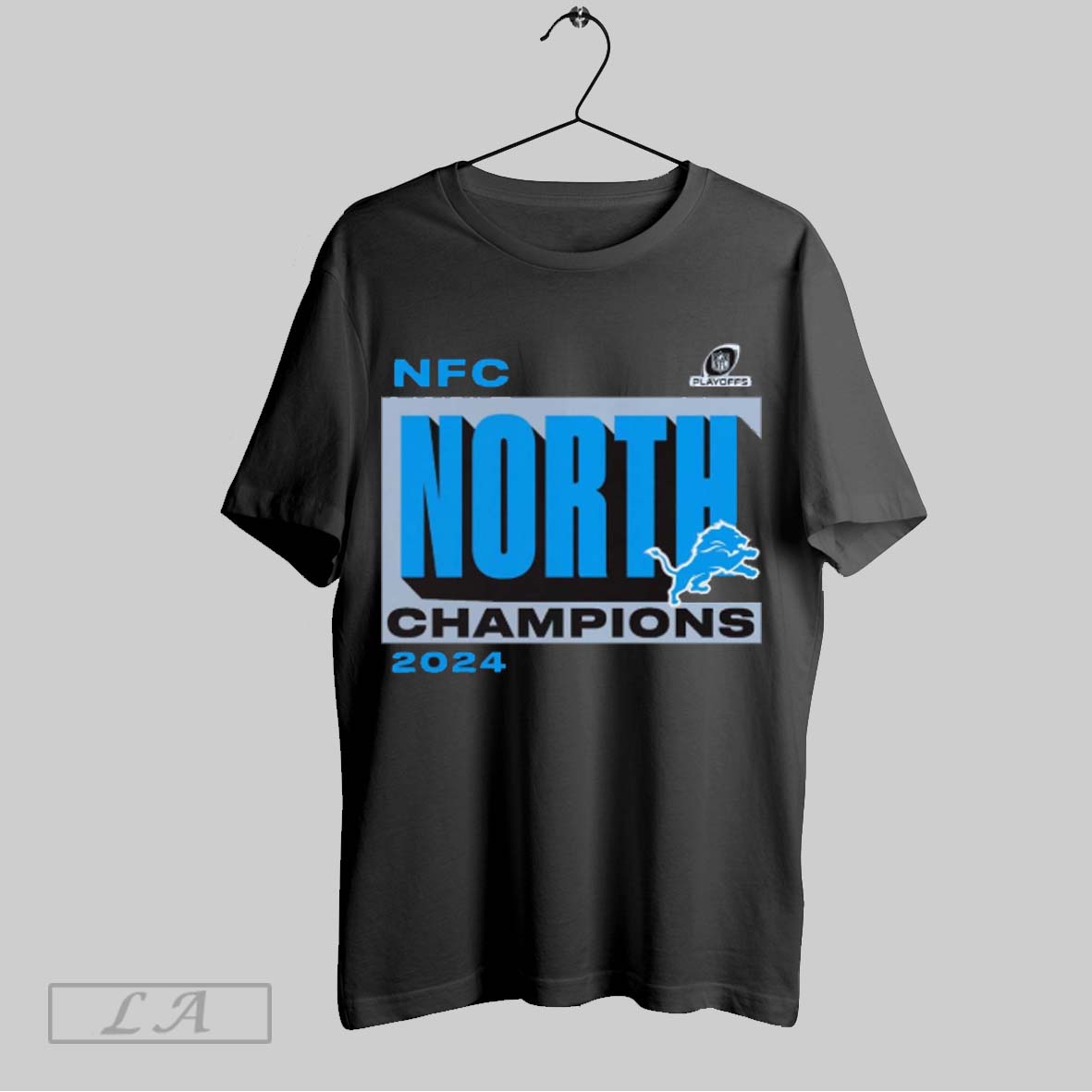 Zofficial Detroit Lions Nfl Playoffs 2024 Nfc North Division Champions Conquer T Shirt
