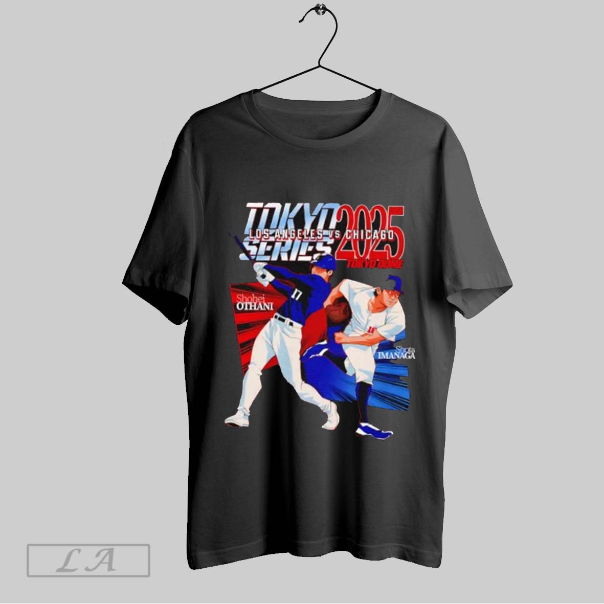 Top Shohei Ohtani And Shota Imanaga 2025 Tokyo Series Los Angeles Vs Chicago Baseball Anime Sweatshirt T Shirt