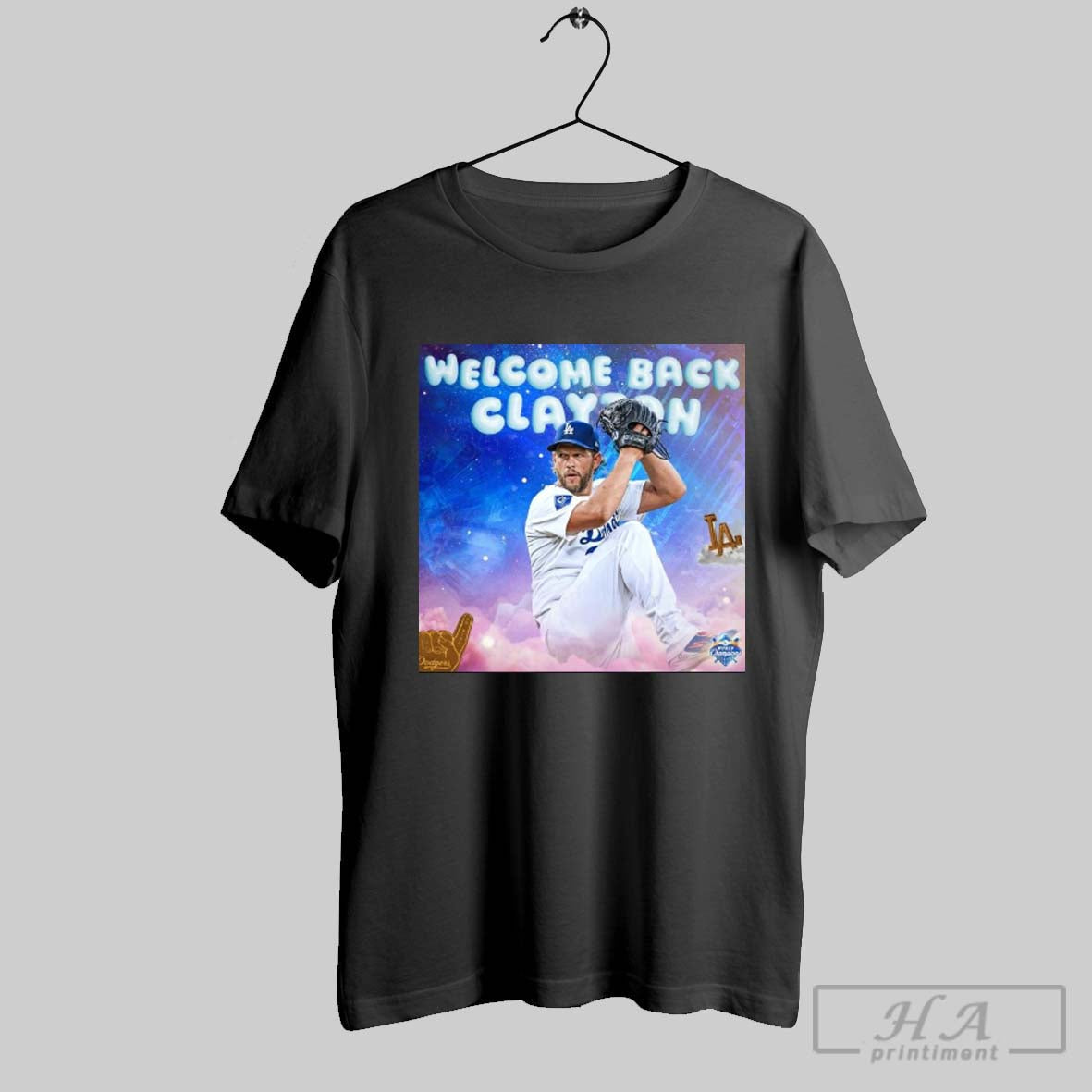 Welcome Back Clayton Kershaw Los Angeles Dodgers Baseball Mlb World Champions 2025 Poster T Shirt