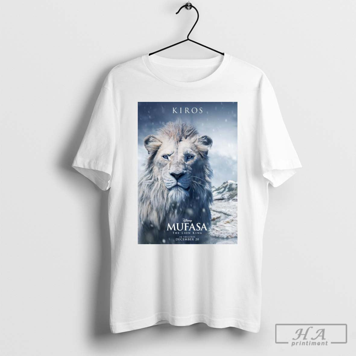 Official Poster Movie Kiros Mufasa The Lion King In Theatres December 20 2024 T-shirt