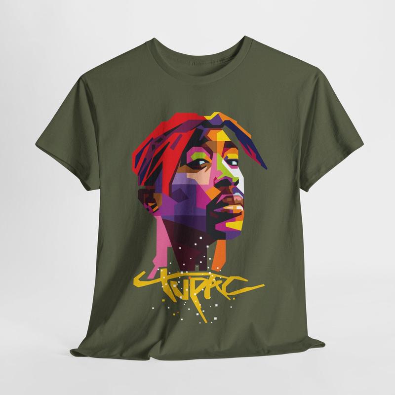 Gangster Gangsta Rapper Hip Hop Artist 2pac Shirt, Tu Pac La West Coast Side Music Album Band, Unisex Short Sleeve Tee