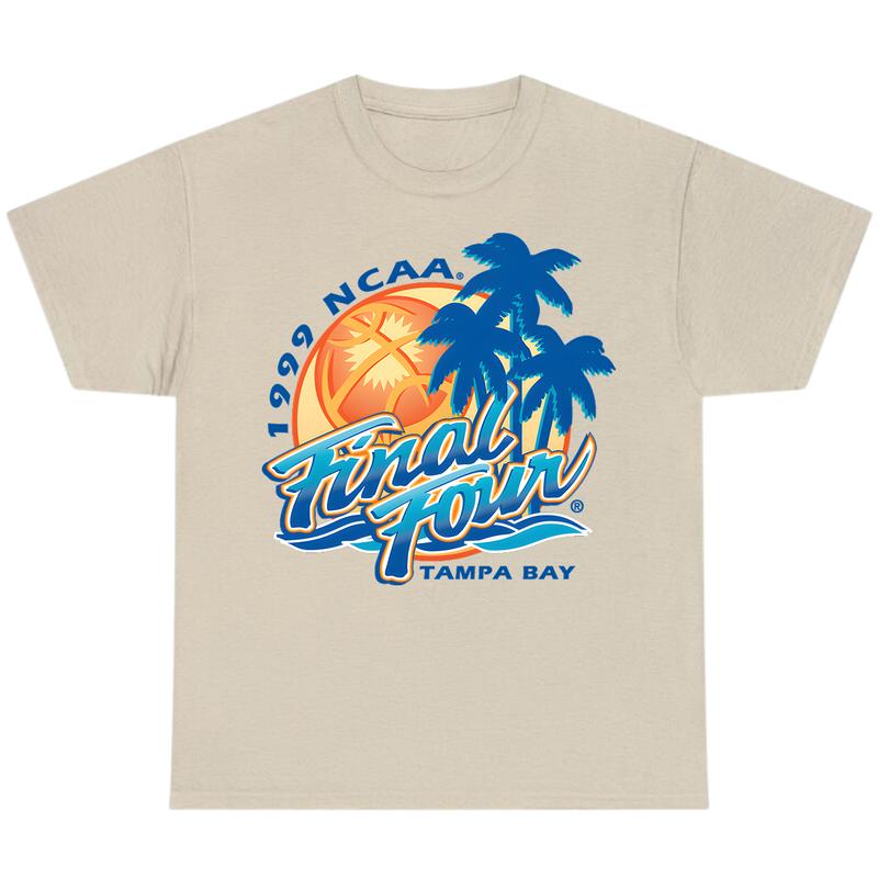 1999 Final Four Logo Heavy T-Shirt, Classic Cotton NCAA T-Shirt, Graphic Vintage T-Shirt, Full Color T-Shirt, Unisex T-Shirt, For Men, For Women billa