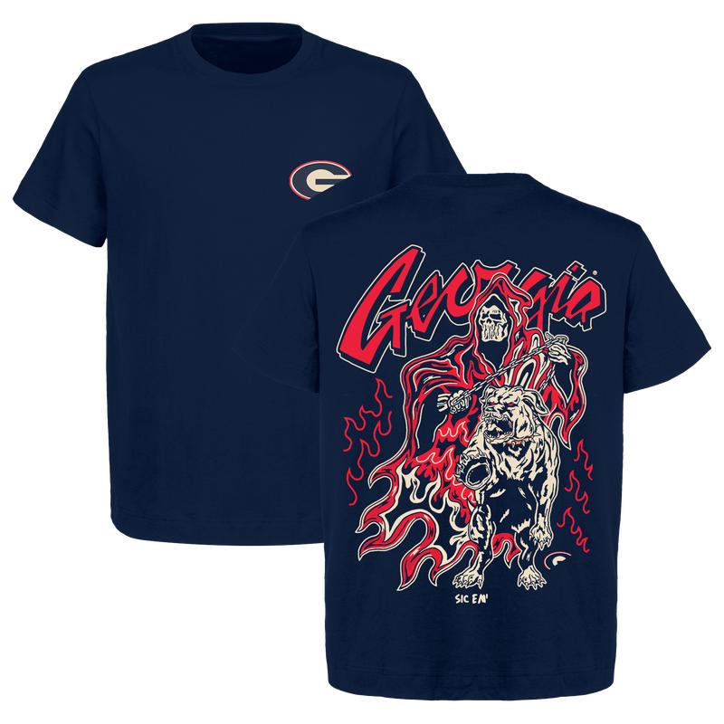 Warren Lotas - Georgia Bulldogs Football - Dead Man's Graphic T-Shirt for Men and Women - Ideal for Game Days, Stylish Team Apparel