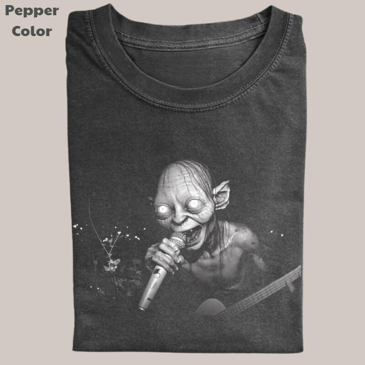 Lord Of The Rings Vintage Tee, Gollum Sing T-Shirt, Meme Cringe Funny Dumb Shirts, Unisex Movie Shirt Menswear Womenswear Streetwear