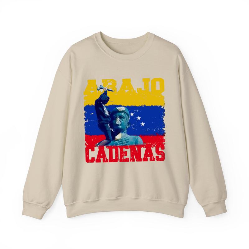 Abazo Cadenas Sweatshirt, Venezuela Unisex Hoodie, Hasta el Final Shirt, Venezuela Libre Shirt, Full Size Full Color