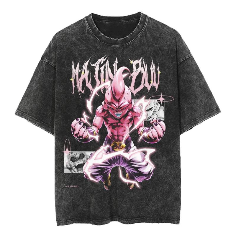 Kidbuu Vintage Shirt, Majin Buu Shirt, Anime Dragon Ball Shirt, Manga Shirt, Tee Menswear Top