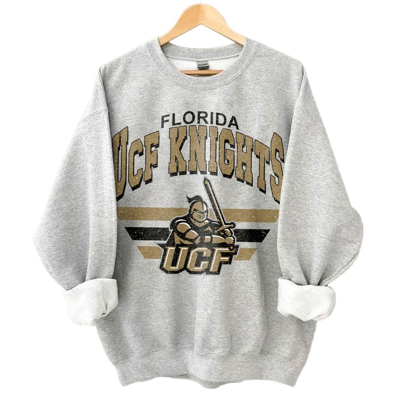 46. UCF Knights Vintage NCAA Sweatshirt, University Team Fan Apparel, Classic Sports Hoodie Gift for Fans
